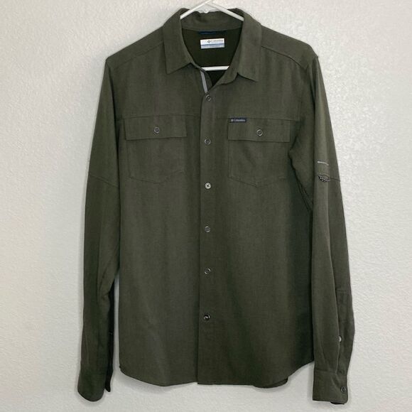 Columbia Omni Wick Men’s Long Sleeves Button Up Shirt Size S - Picture 1 of 7